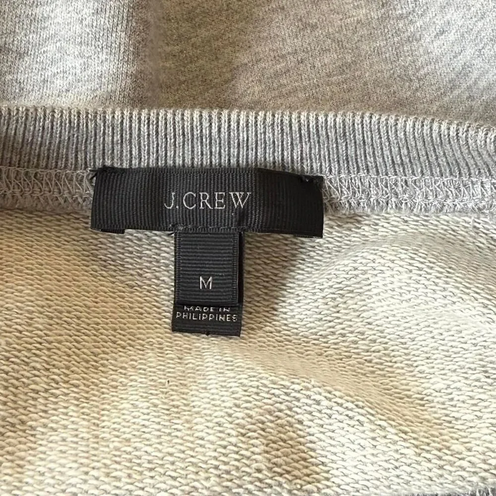 J. Crew Tartan ruffle sweatshirt